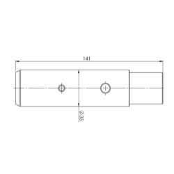 3019008H Svornjak s podmazivanjem Ø35x141 mm Bar Cargolift